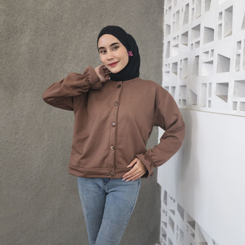 Sweater wanita COCONUT BUTTON OUTHER