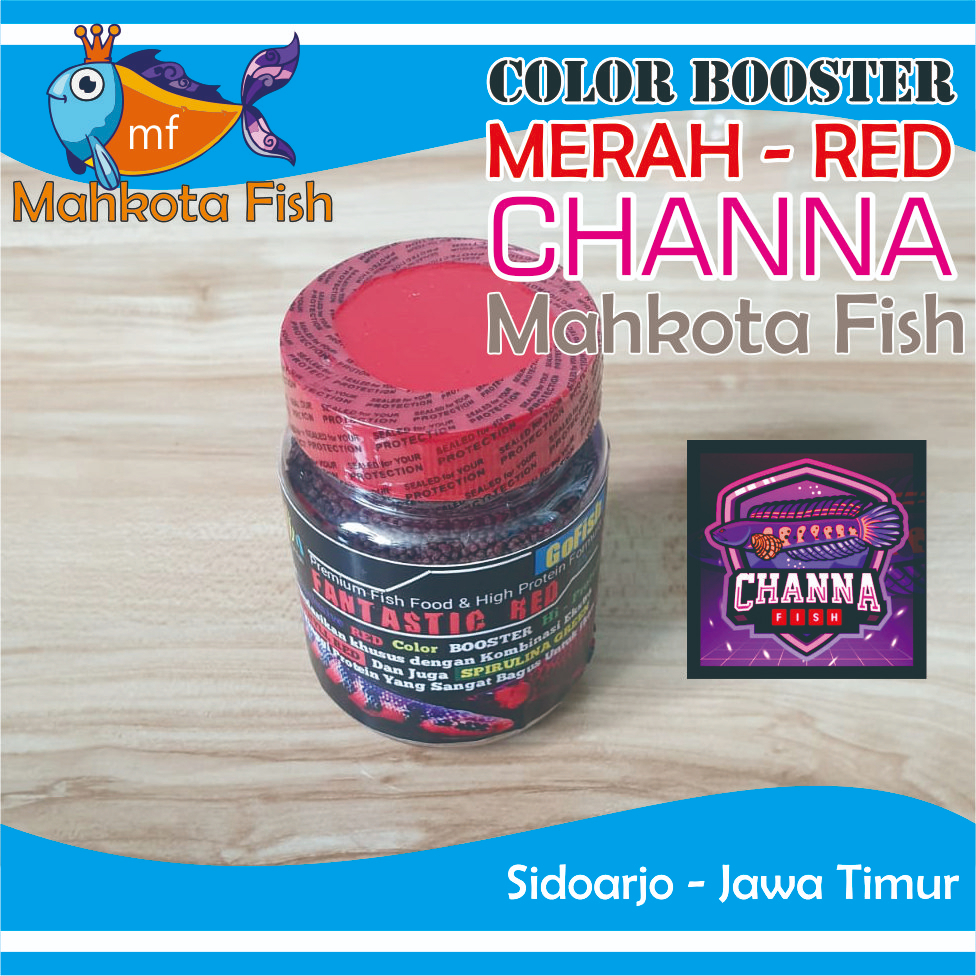 COLOUR BOOSTER Chana | Pelet Ikan Chana | Pakan Warna Chana | Pakan Warna Cana | Cana | Channa | Pakan Predator