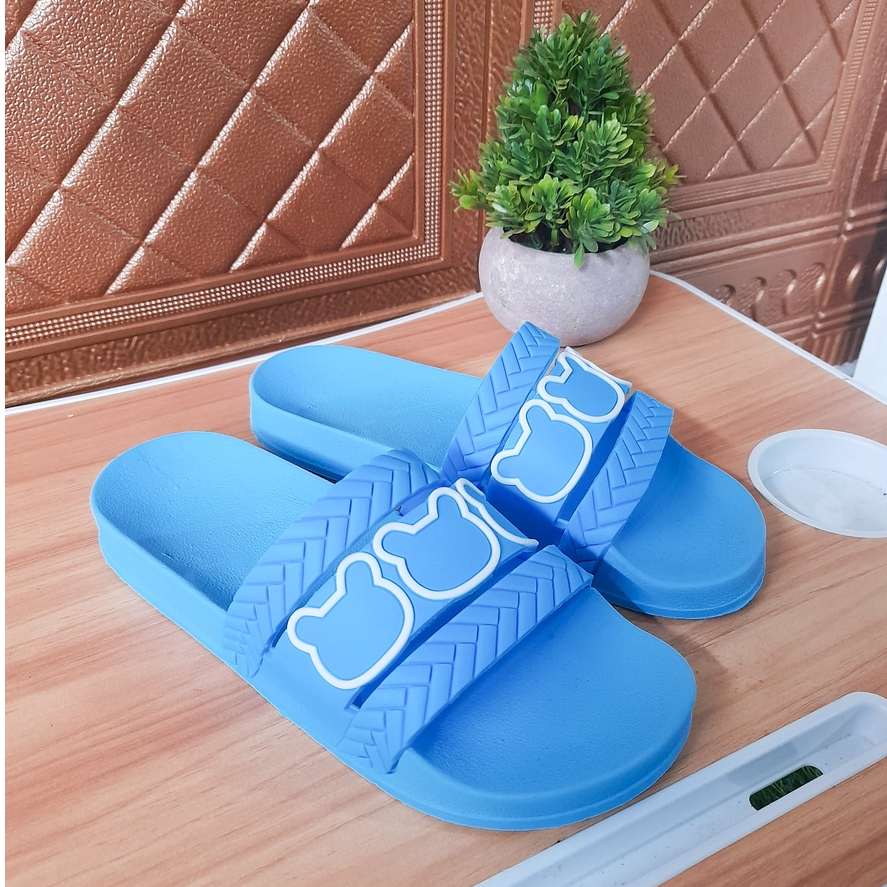 Sandal selop wanita / sendal karet wanita Jelly Motif terbaru kekinian LB-03