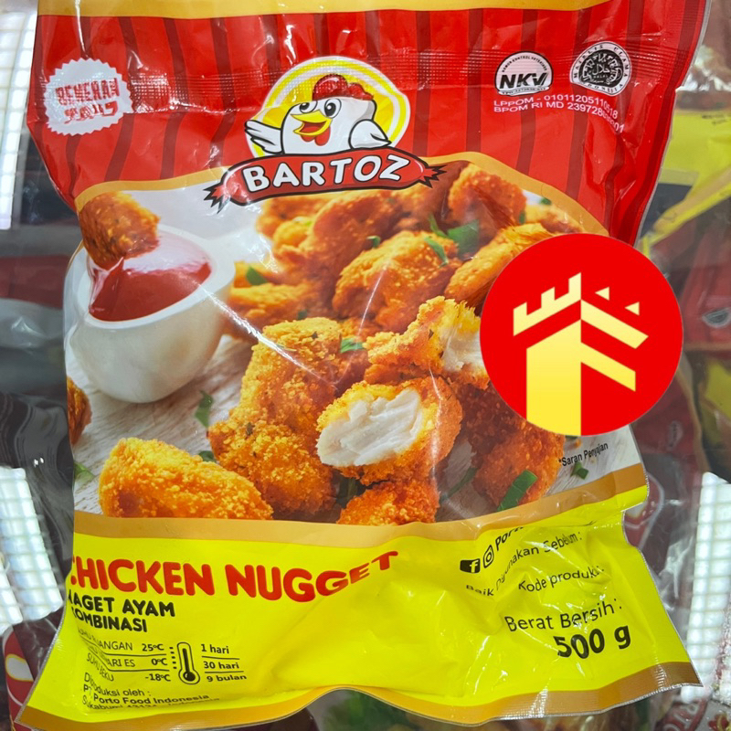 

BARTOZ CHICKEN NUGGET 500 GR BARTOZ NAGET AYAM