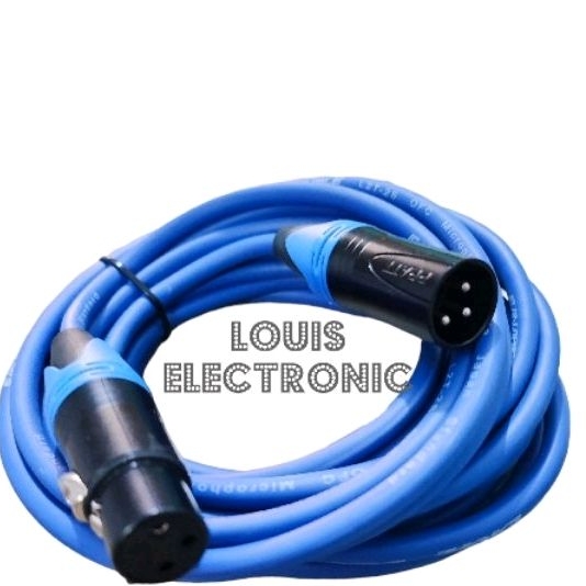 Kabel Audio Mic Canare Canon 5mtr jack xlr male to xlr female murah bagus