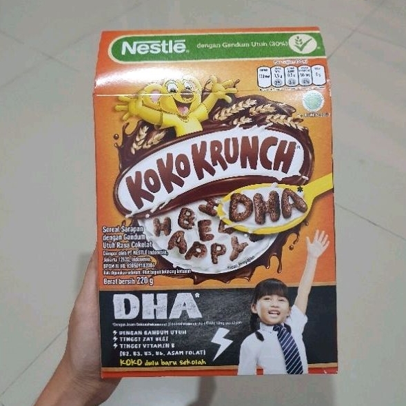 

Nestle Koko Krunch DHA sereal cereal Coklat 220gr