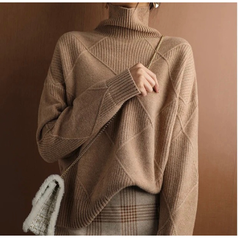 TURTLENECK PULLOVER SWEATER WOMEN #2309