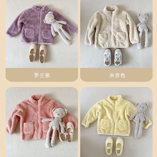 Jaket anak laki laki perempuan jaket sherpa original 1-8 tahun