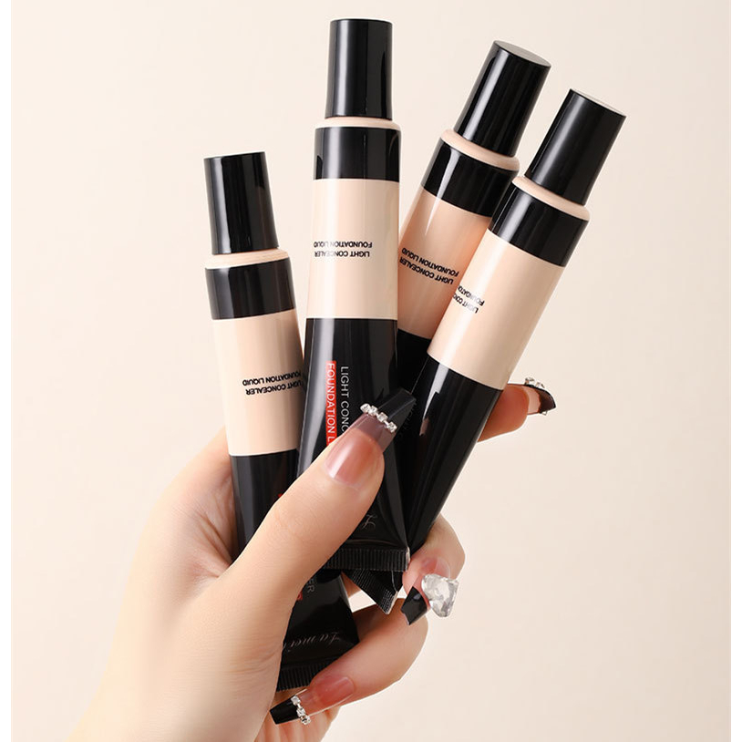 Light Concealer Liquid Foundation Memperbaiki Concealer Makeup Kosmetik Isolated Cream Lightening Foundation