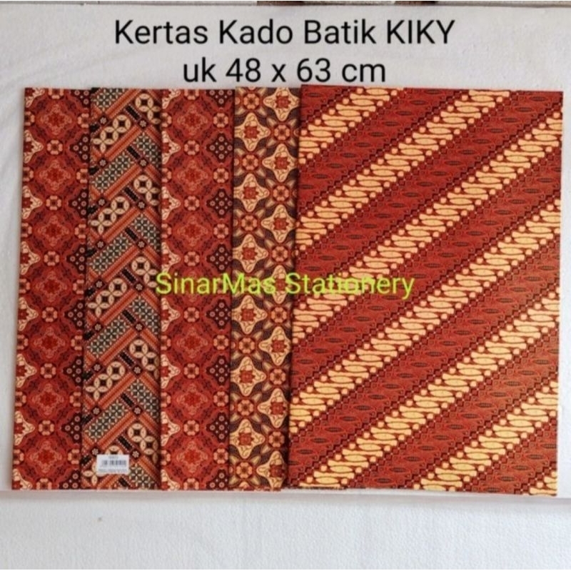 

Kertas Kado Batik Kiky - Sampul Batik - Kertas Bungkus Kado Kiky Batik