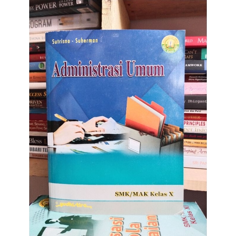 buku administrasi umum kelas 10/X/1 smk/mak yudhistira