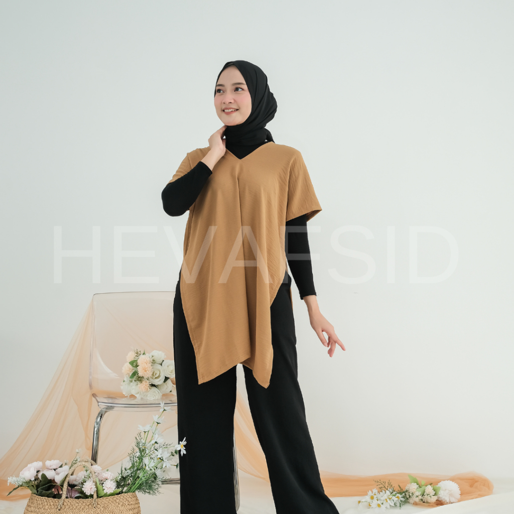 NAGITA LONG SQUARE BAHAN CRINKLE AIRFLOW/TUNIK