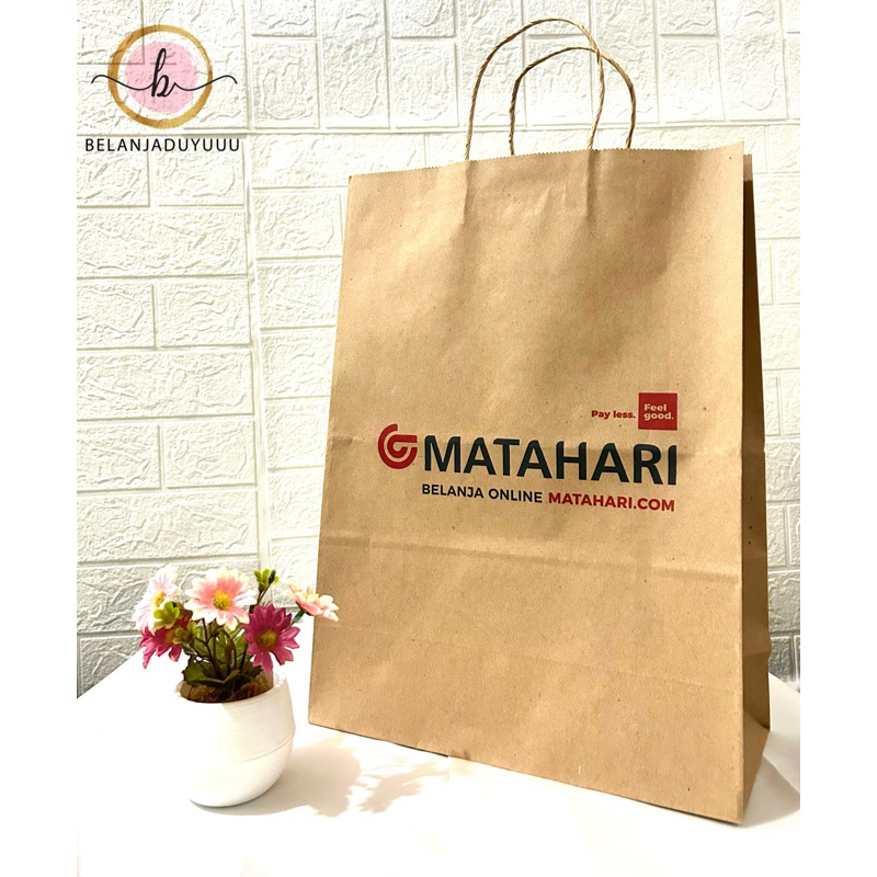 Paper Bag Matahari Original Store Gift Package Muat Box Sepatu