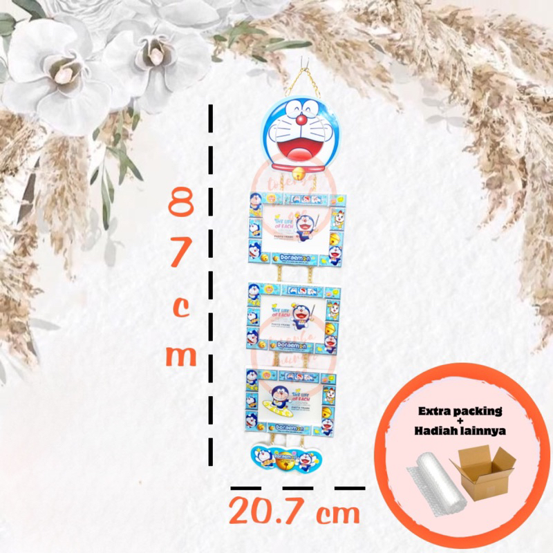 FRAME FIGURA GANTUNG 3 SAP karakter bingkai foto 3 jurai doraemon