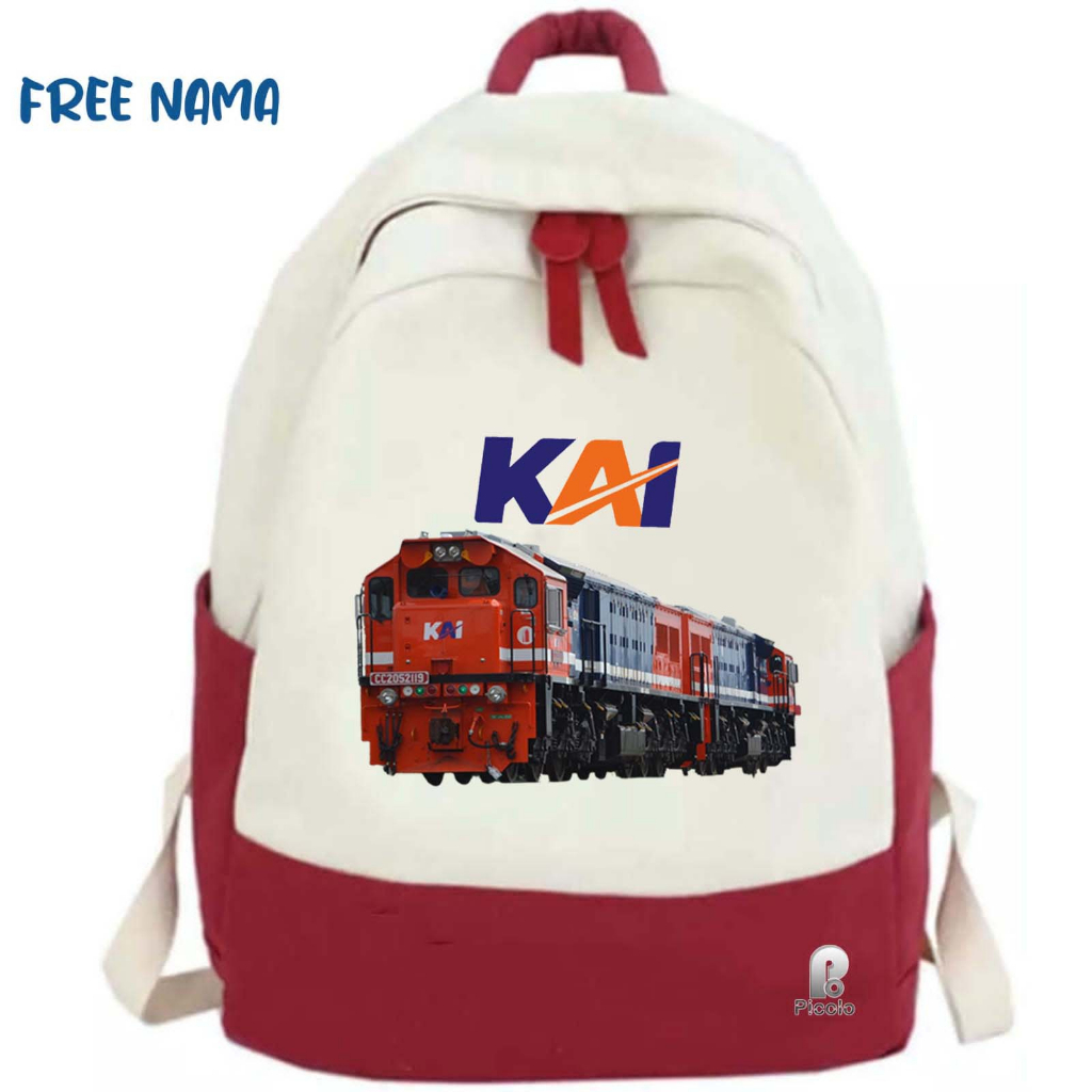 TAS RANSEL BACKPACK ANAK SEKOLAH MOTIF KERETA API INDONESIA/KAI CC2052119 UNISEX
