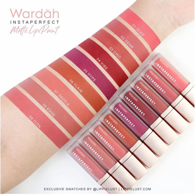 [NEW COLOR] Wardah Instaperfect MATTESETTER Lip Matte Paint (Rijek kemasan)