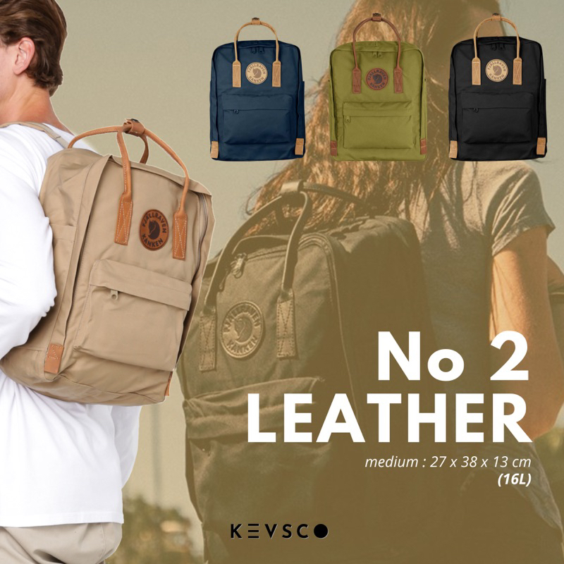 [READY/COD] Tas Ransel K4n k3een No. 2 Leather Handle - tas kulit pria wanita gunung backpack