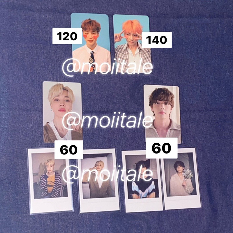 PHOTOCARD BTS V TAEHYUNG JIMIN PERSONA 1 ANSWER F DECO KIT