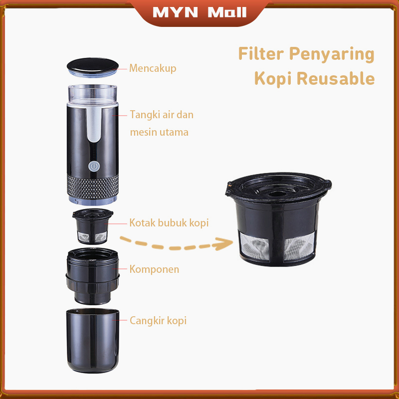 Penyaring kopi/Filter Penyaring Kopi Reusable/Electric Espresso Maker / mesin kopi