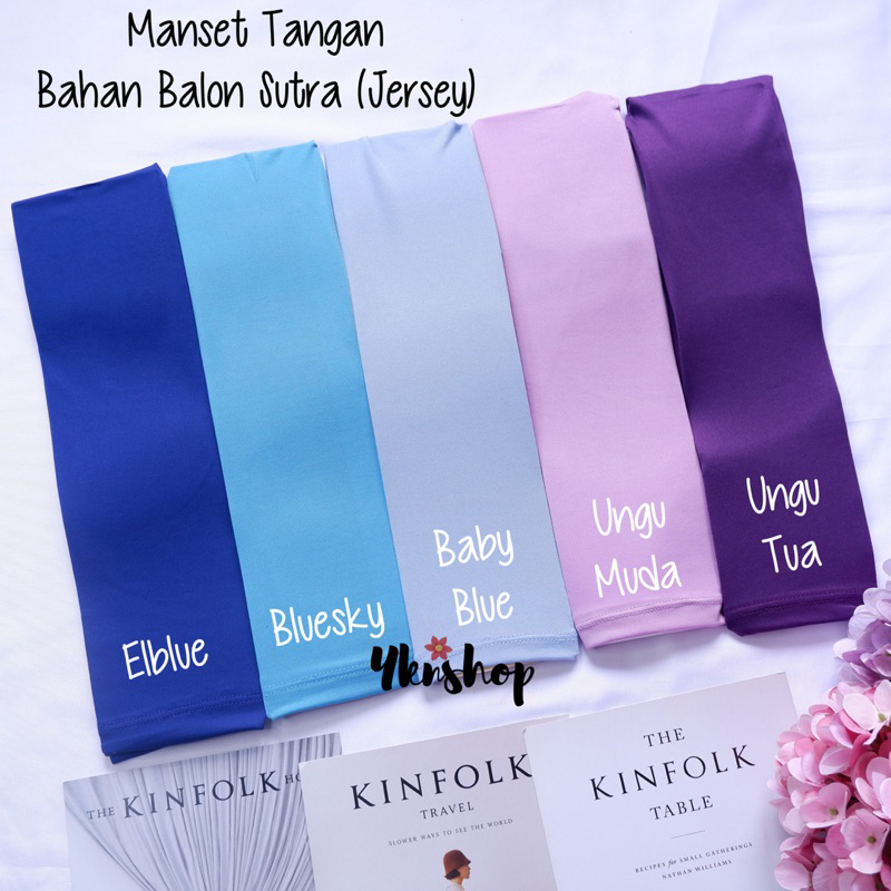 [Part 2] Manset Tangan bahan Balon Sutra/Jersey(Licin)