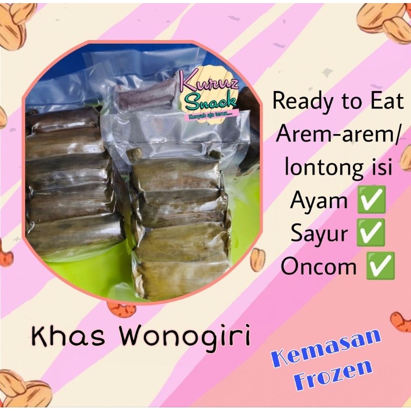 

Lontong Arem-arem isi kemasan frozen