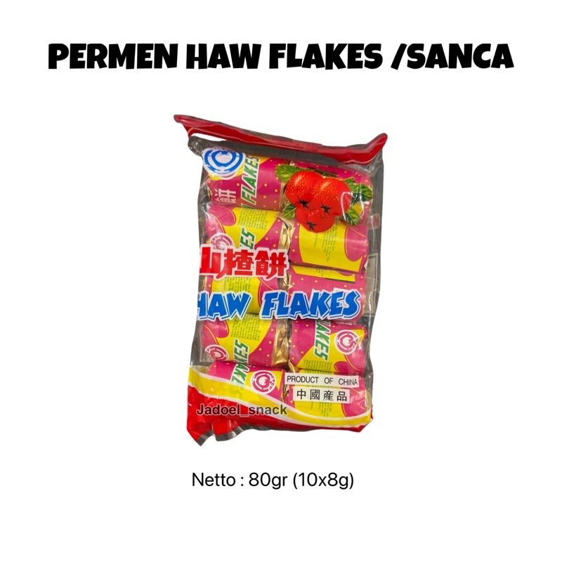 

Permen Jadul Haw Flakes Sanca Coin Permen Imlek - Permen Buah Manisan - Sanca
