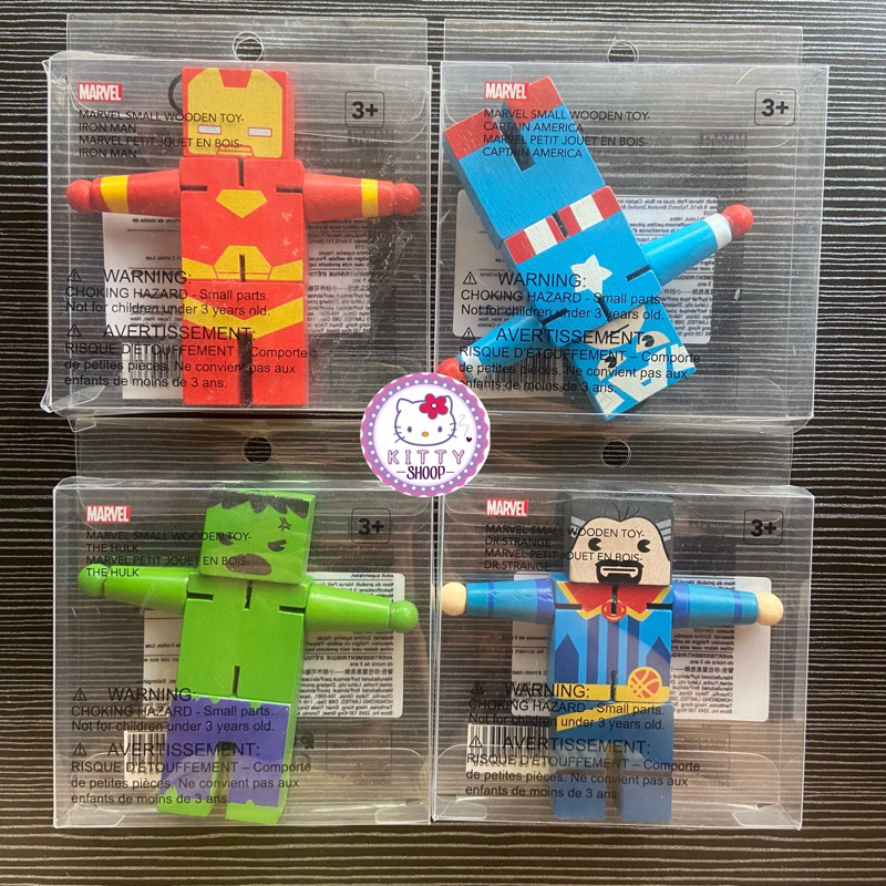 Miniso x MARVEL Small Wooden Toy - Mainan Anak 3+