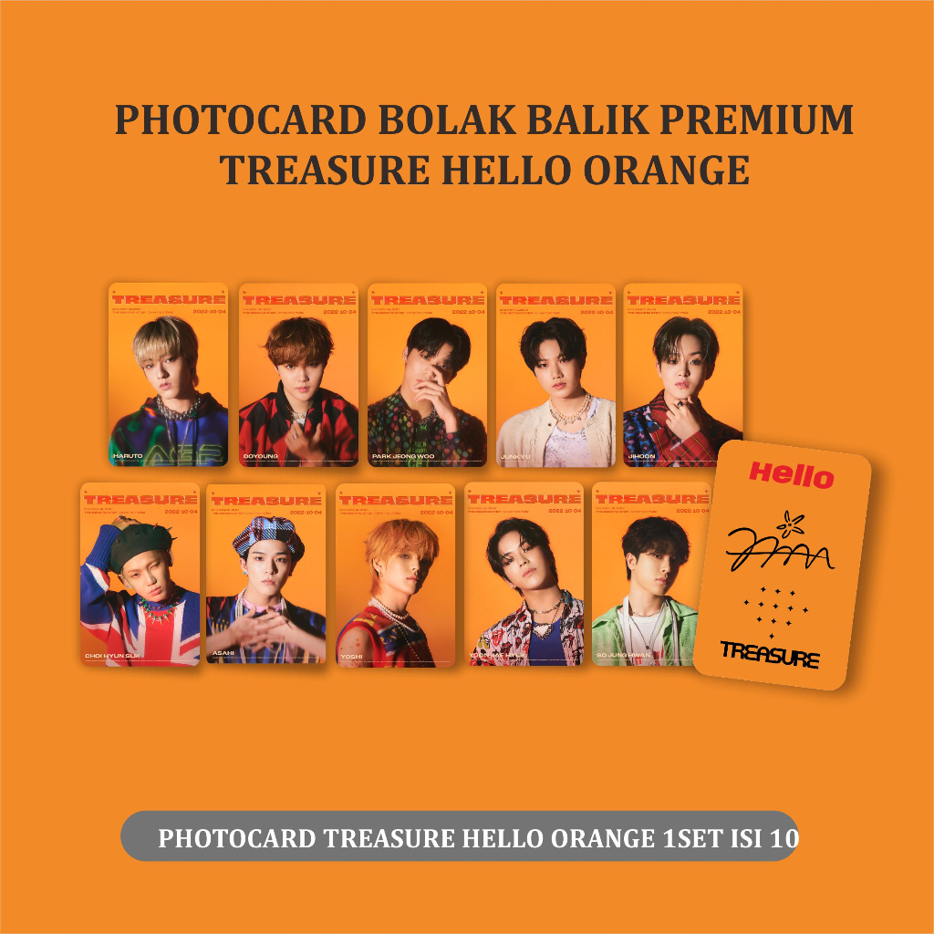 Photocard PC Premium hologram TREASURE all member SET