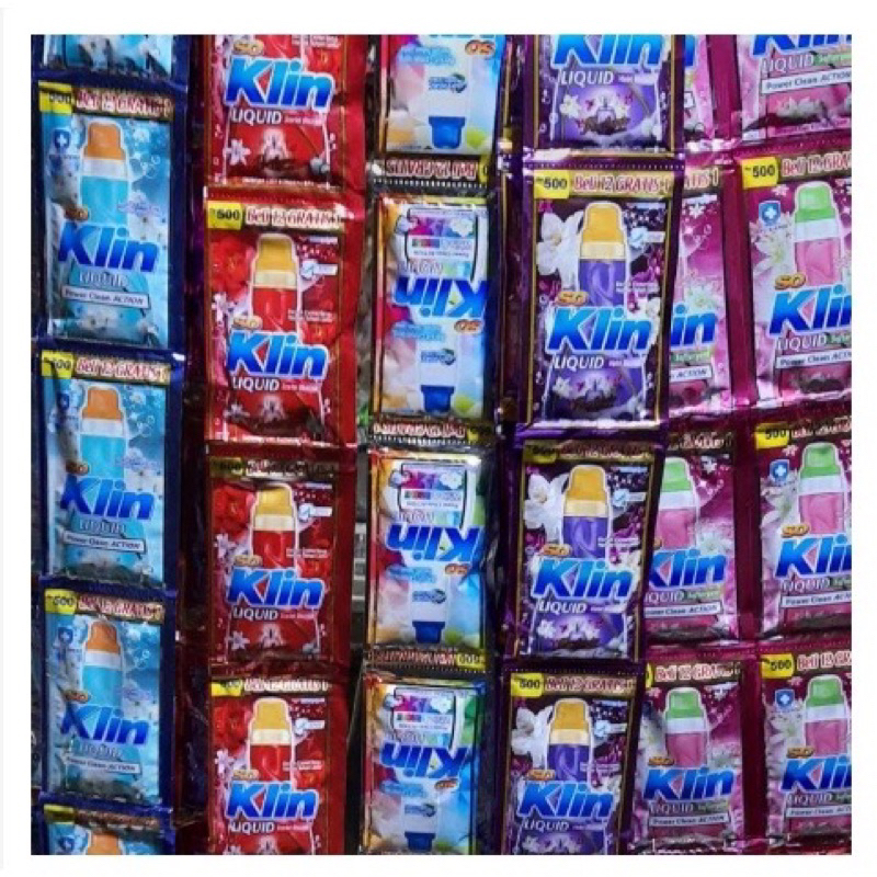 Soklin detergen cair renceng 1 lusin (1000) isi 12 soklin detergen 1000