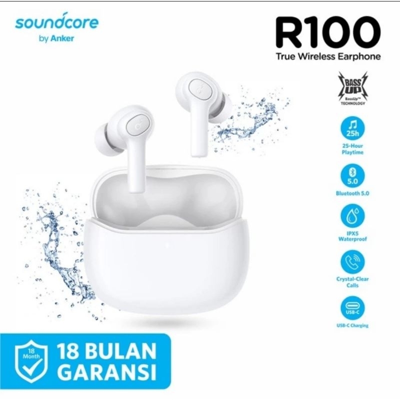 Anker Soundcore R100 TWS True Wireless Earbuds Earphone  Bass - A3981