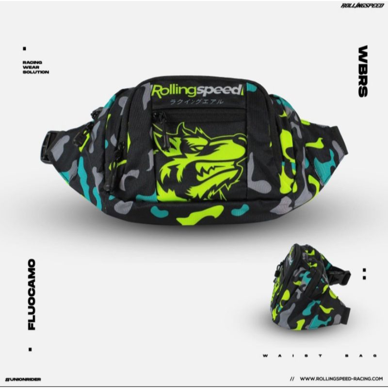 WaistBag Rolling Speed - Fluo Camo (ORIGINAL)
