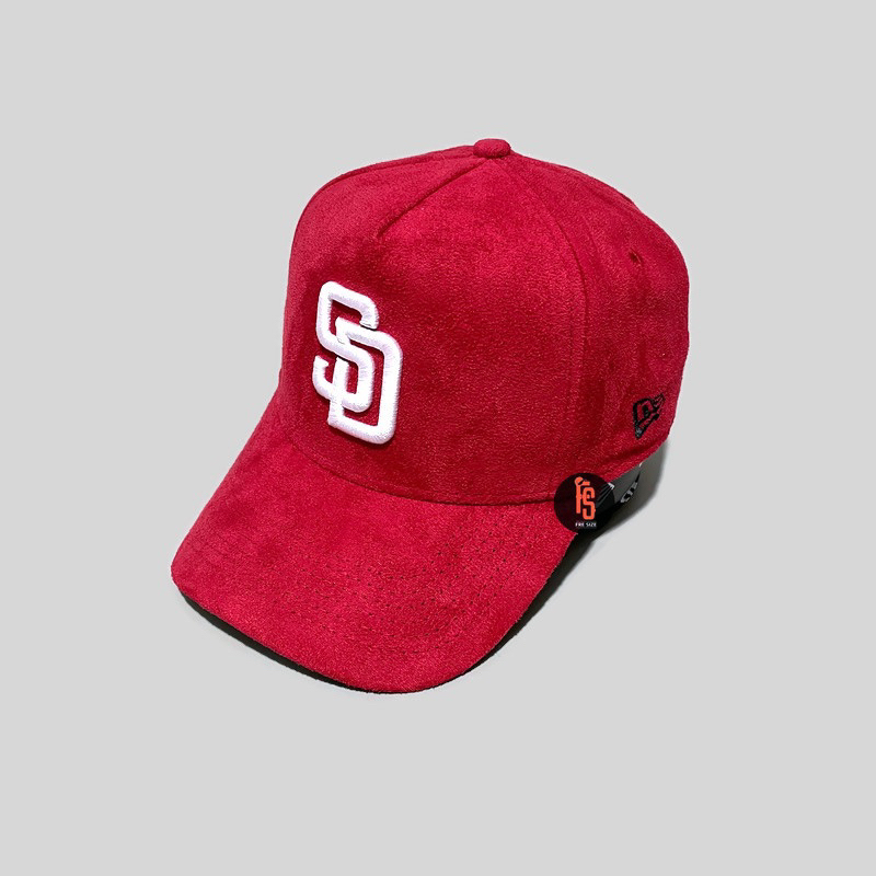 TOPI NEW ERA ORIGINAL A FRAME SUEDE SAN DIEGO PADRES RED