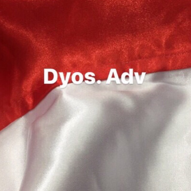 Bendera merah putih bahan satin 100x150 cm