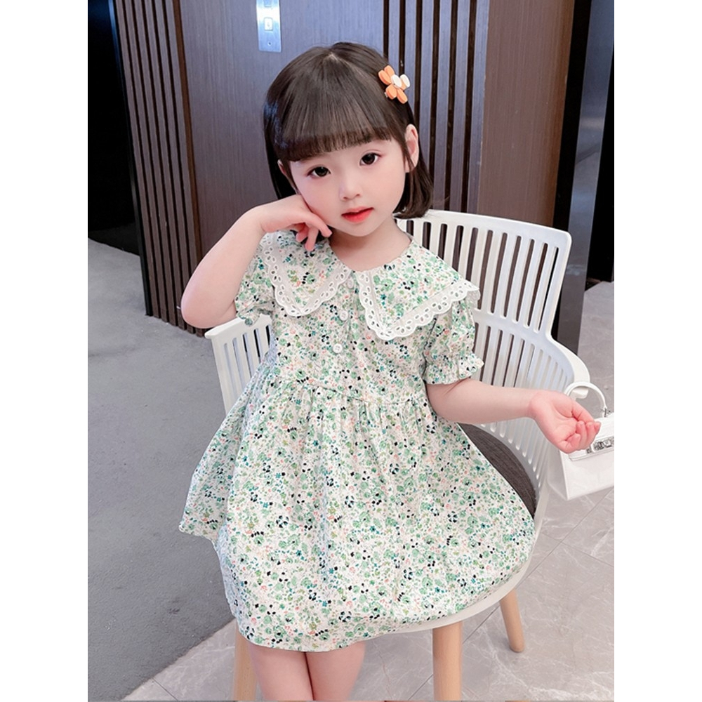 TERBARU DRESS ANAK FLOWER IMPORT GAUN ANAK FLOWER FASHION KOREA