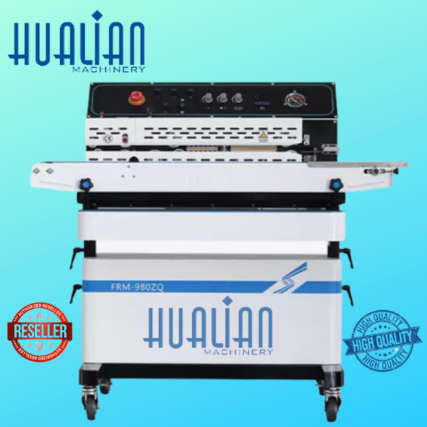 Mesin Continuous Band Sealer Nitrogen Vacuum Sealer FRM-980ZQ Hualian
