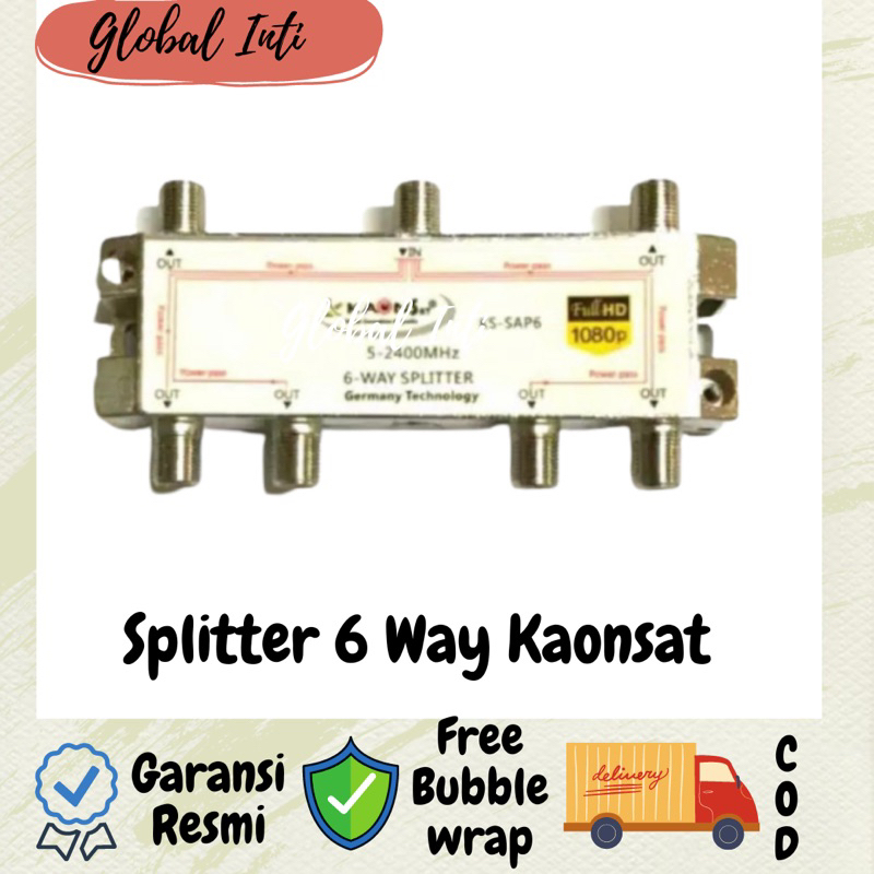 Splitter Kaonsat 6 Way