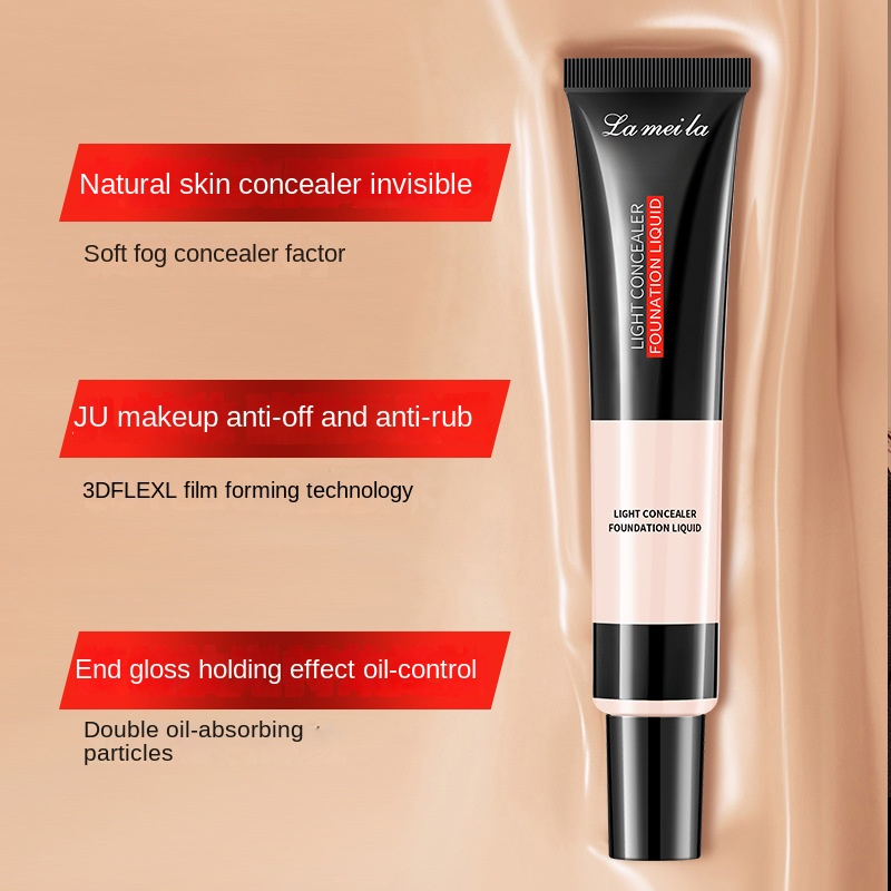 Light Concealer Liquid Foundation Memperbaiki Concealer Makeup Kosmetik Isolated Cream Lightening Foundation