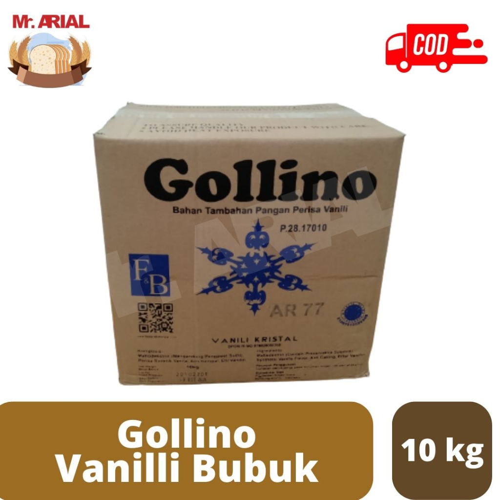 

GOLLINO Vanili Bubuk/ Vanili Bubuk Crystal AR - 33 10kg / Vanili Kue/ Vanili Bubuk