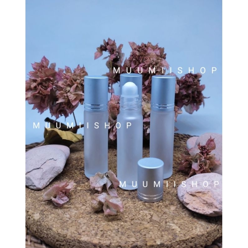 Botol Doff Silver 8ml / Botol Sovenir Kosong Doff Silver Roll On 8m