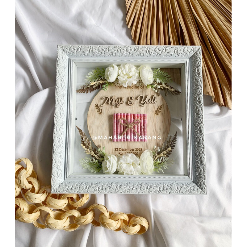 Mahar Nikah Transparan Rustic Plywood