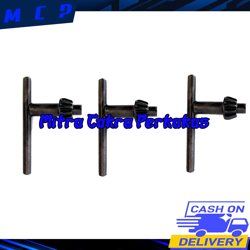 PALING LARIS Kunci Kepala Bor Key For Drill Chuck Curah Hitam 10 mm