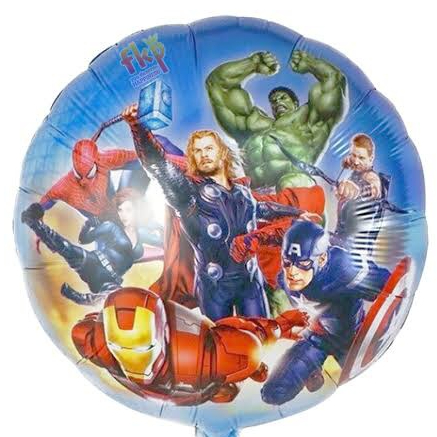 BALON FOIL BENTUK BULAT AVENGERS 45CM