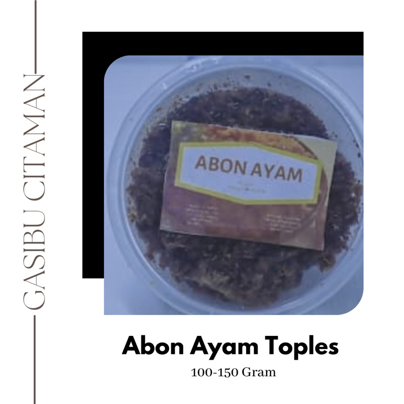 

Abon Ayam Toples | Snack Gasibu Citaman