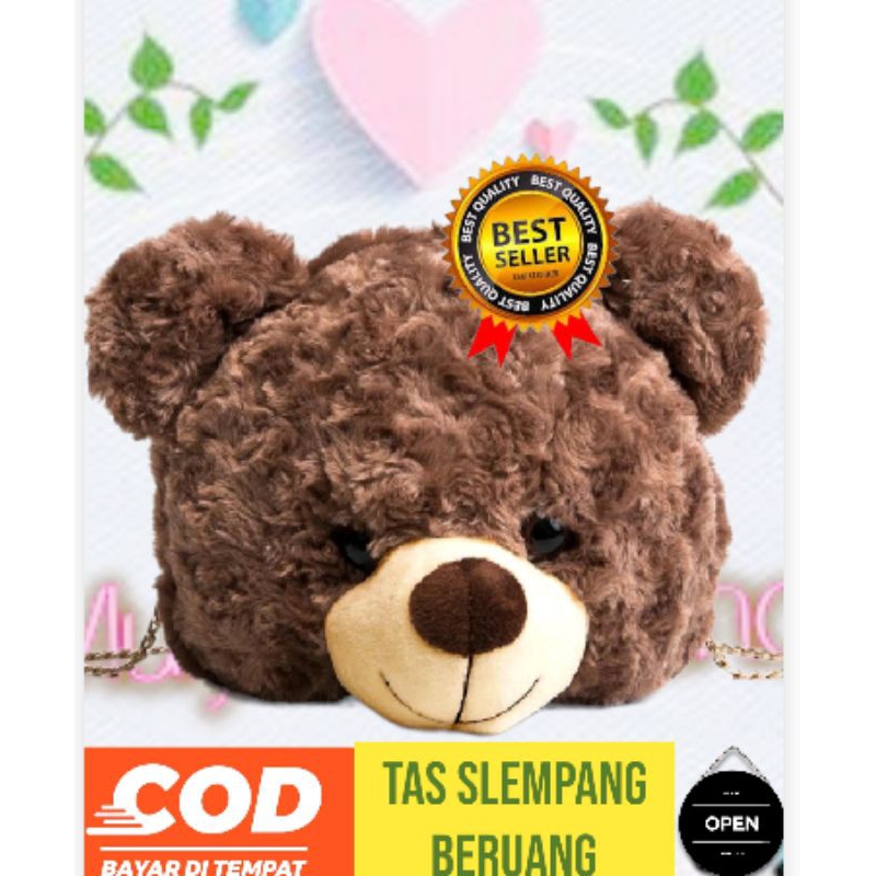 Tas slempang boneka Teddy bear