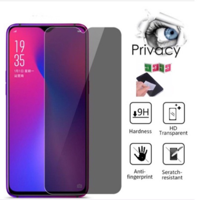 TEMPERED GLASS SPY OPPO A1K/A71/A37/A75/A91/A73/A93/A3S/A5/A3/AX7 PRO/A92/A52/A72 2020/A33 2020/A73 5G/A53/A53S/A54 4G/A76/A5 2020/A9 2020/A31 2020/A11X/A8/A9/A16S/A54S/A56 (5G)/A16K/A57 2022/A15/A15S/A5S/A7/A12/A11K/A94/A74/A96/A95/A17/A17K