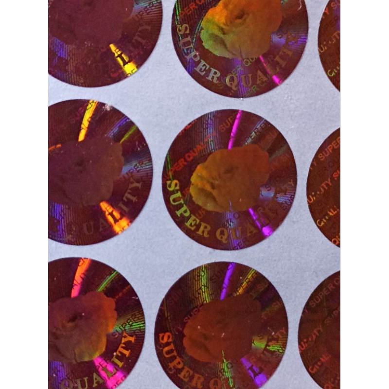 

stiker hologram original super quality rose mawar