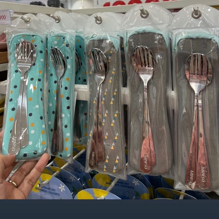 SET SENDOK DENGAN POUCH