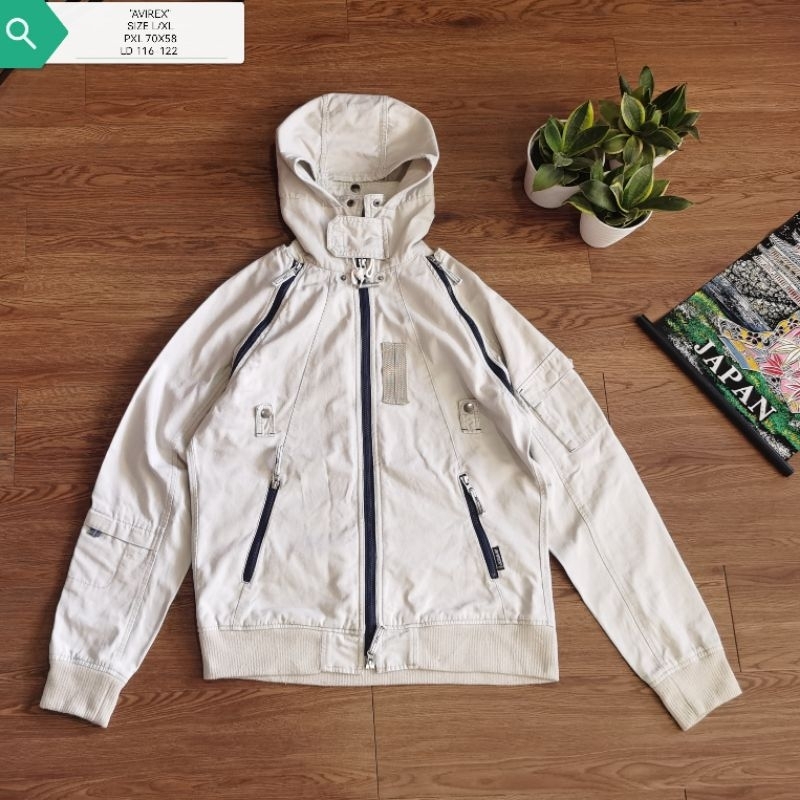 AVIREX VARSITY CANVAS JACKET