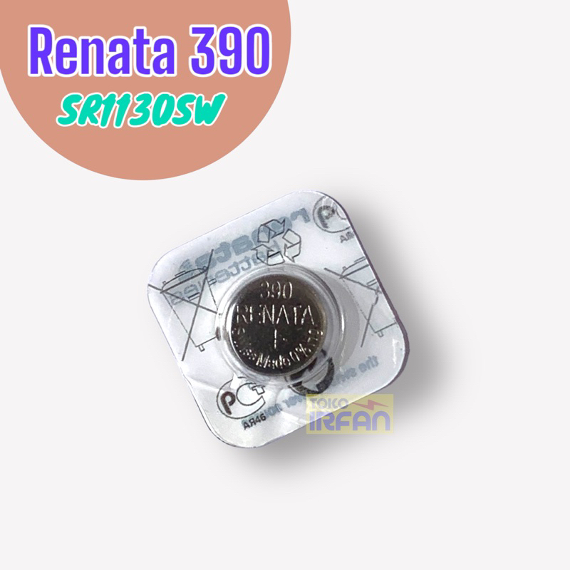 Baterai Renata 390 Original Batrai SR1130SW Batre L1131 AG10 SR54 189 LR1130