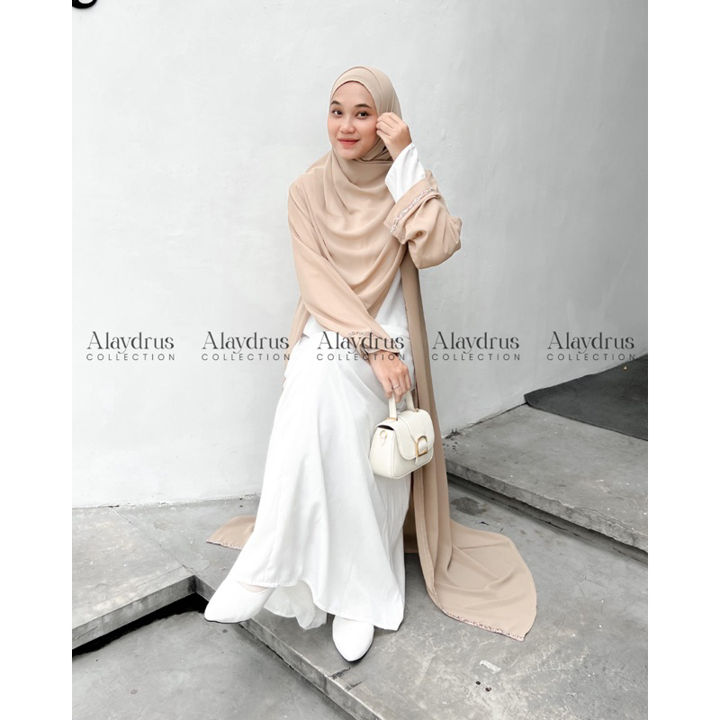 Abaya Set Pashmina Dress Maxi Arab Saudi Bordir Zephy Turki Umroh Dubai Turkey By AlaydrusCollection 810