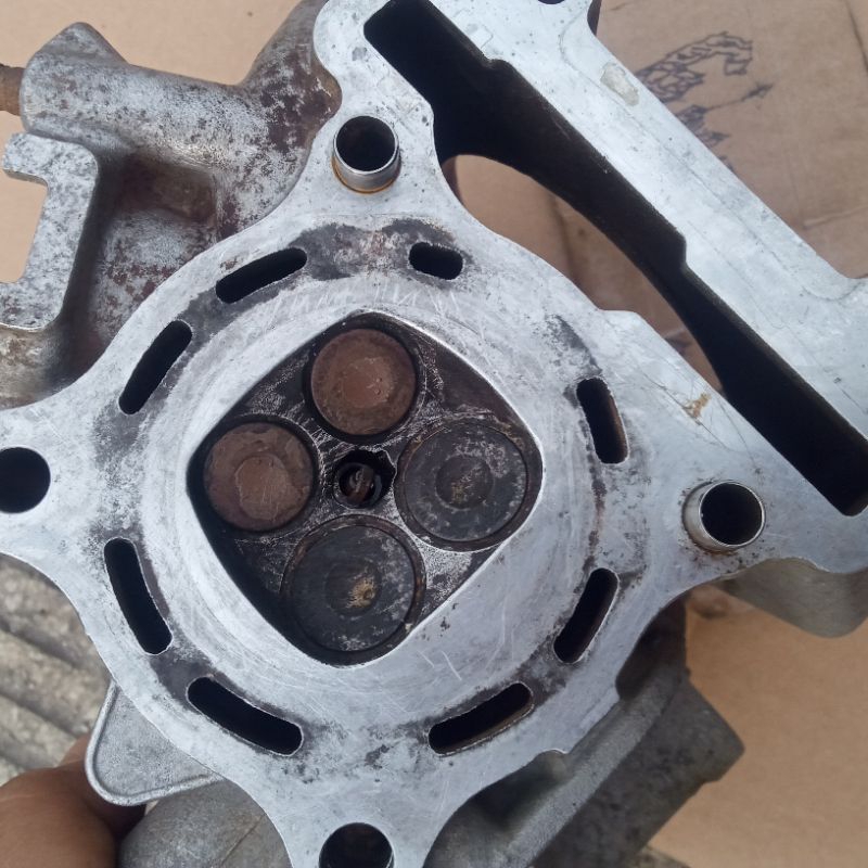 CYLINDER HEAD VIXION OLD KODE 1S7 DAN CYLINDER HEAD JUPITER MX ASLI ORIGINAL