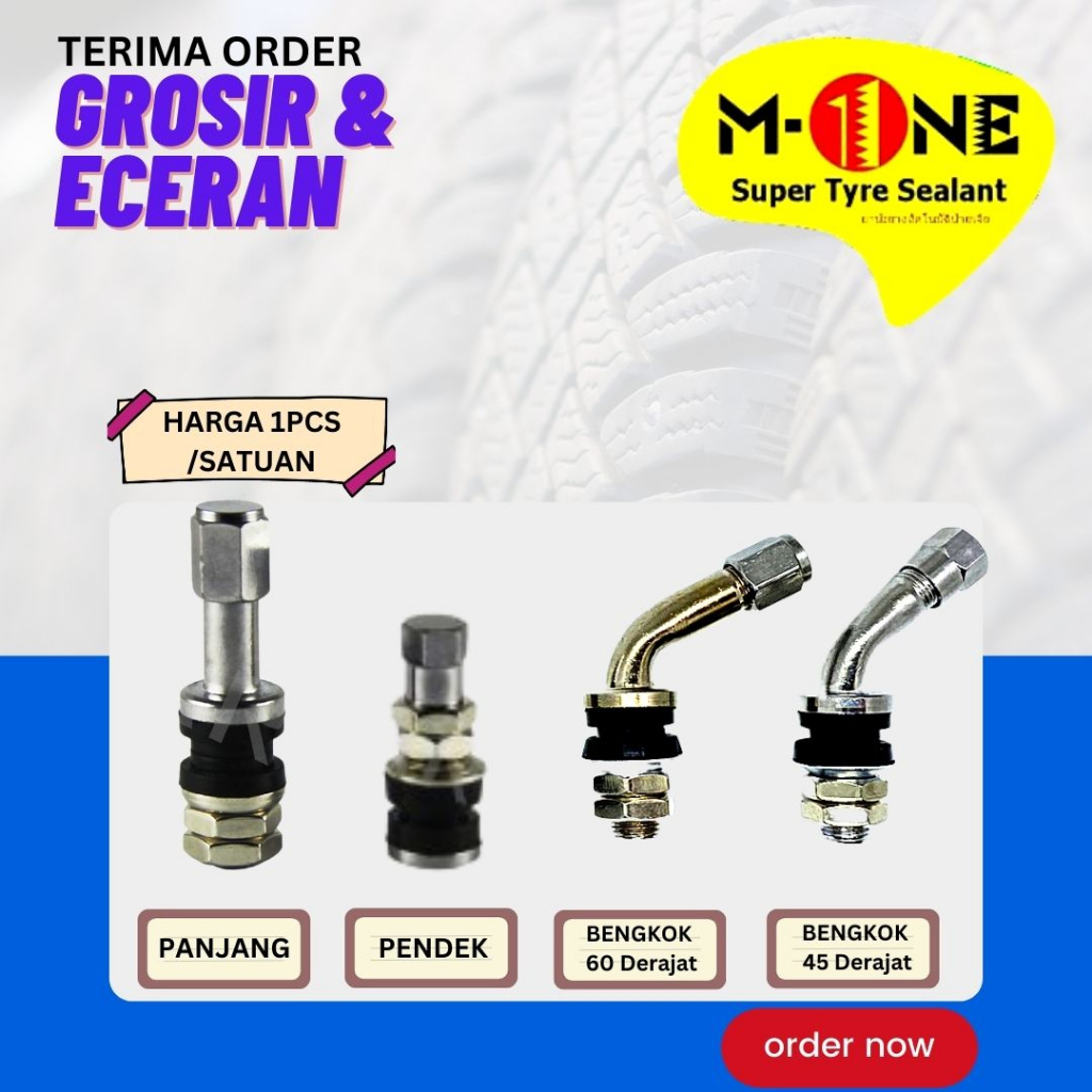 PROMO [READY COD] PENTIL BAN TUBELESS BESI / PENTIL TUBELESS / DRAT DALAM / DRAT LUAR / PENTIL