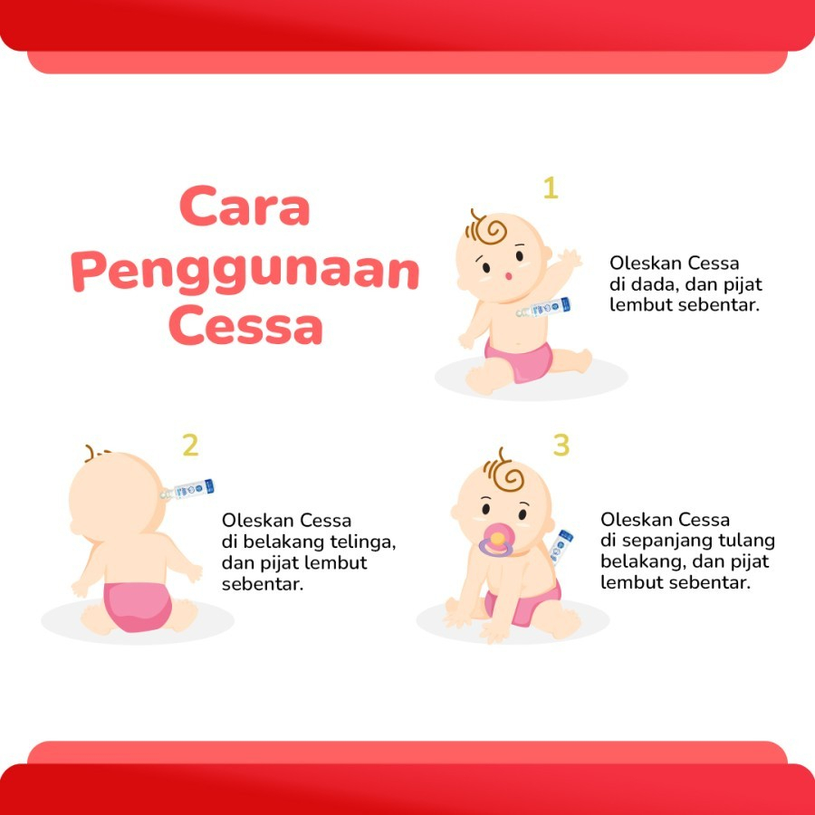 CESSA KIDS ESSENTIAL OIL MERAH Penurun Demam Anak