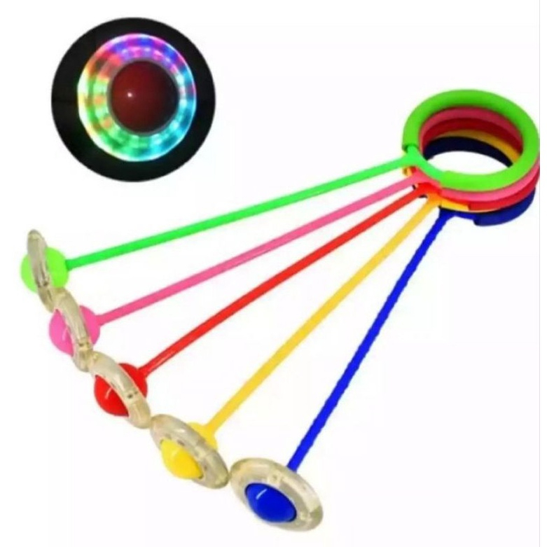 Hulahoop Mainan Hulahup Kaki Lampu Nyala Hula Hoop Jumpball Flash Jump Lampu LED